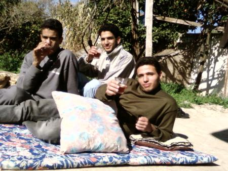 with my friends